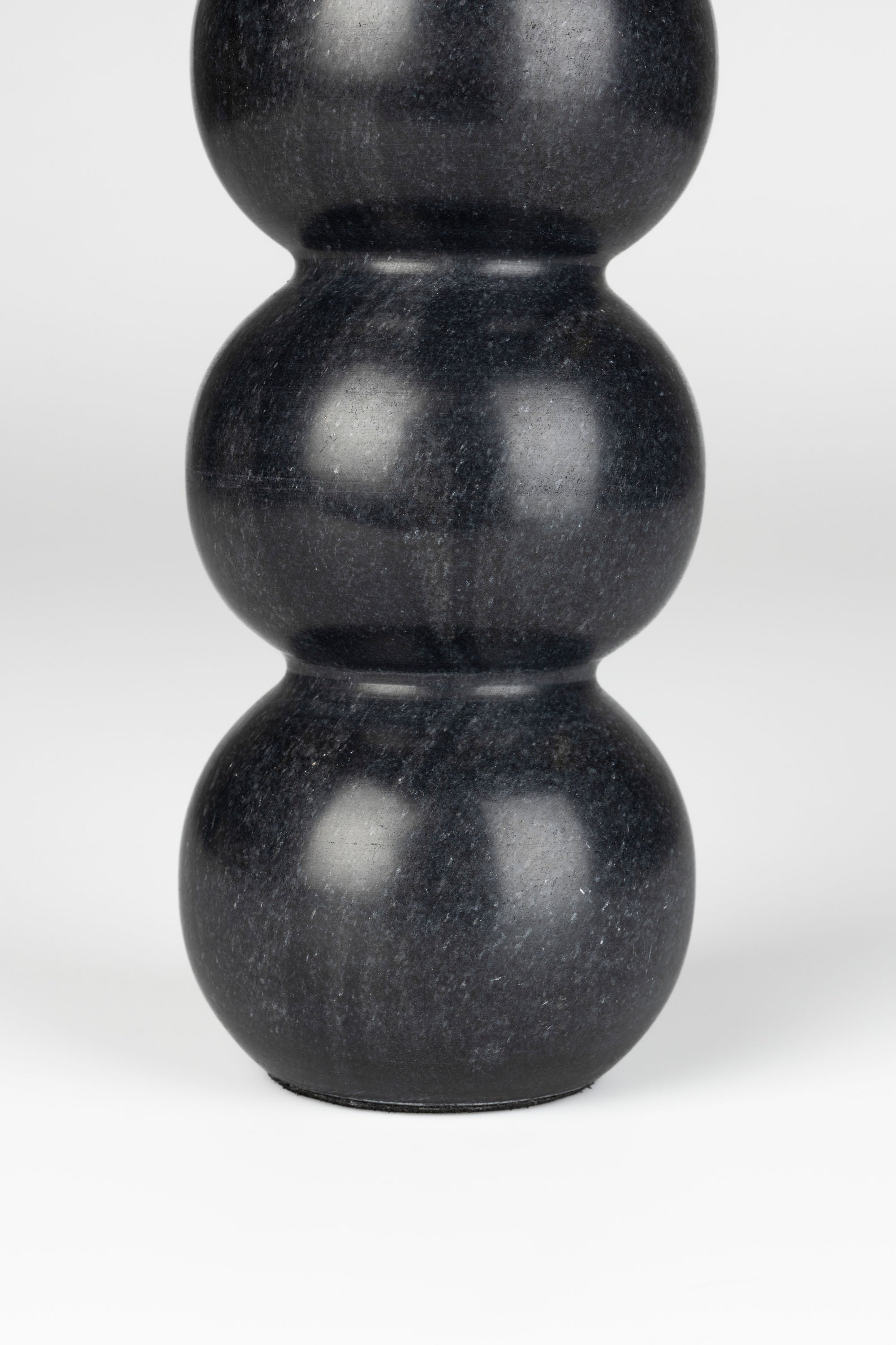 Zuiver Rome Black Marble Stacked Balls Candle Holder